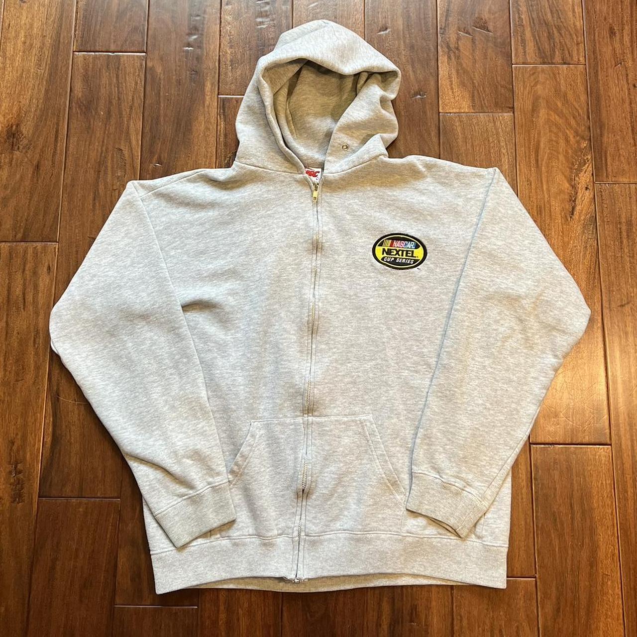 NASCAR Men's Grey Hoodie | Depop