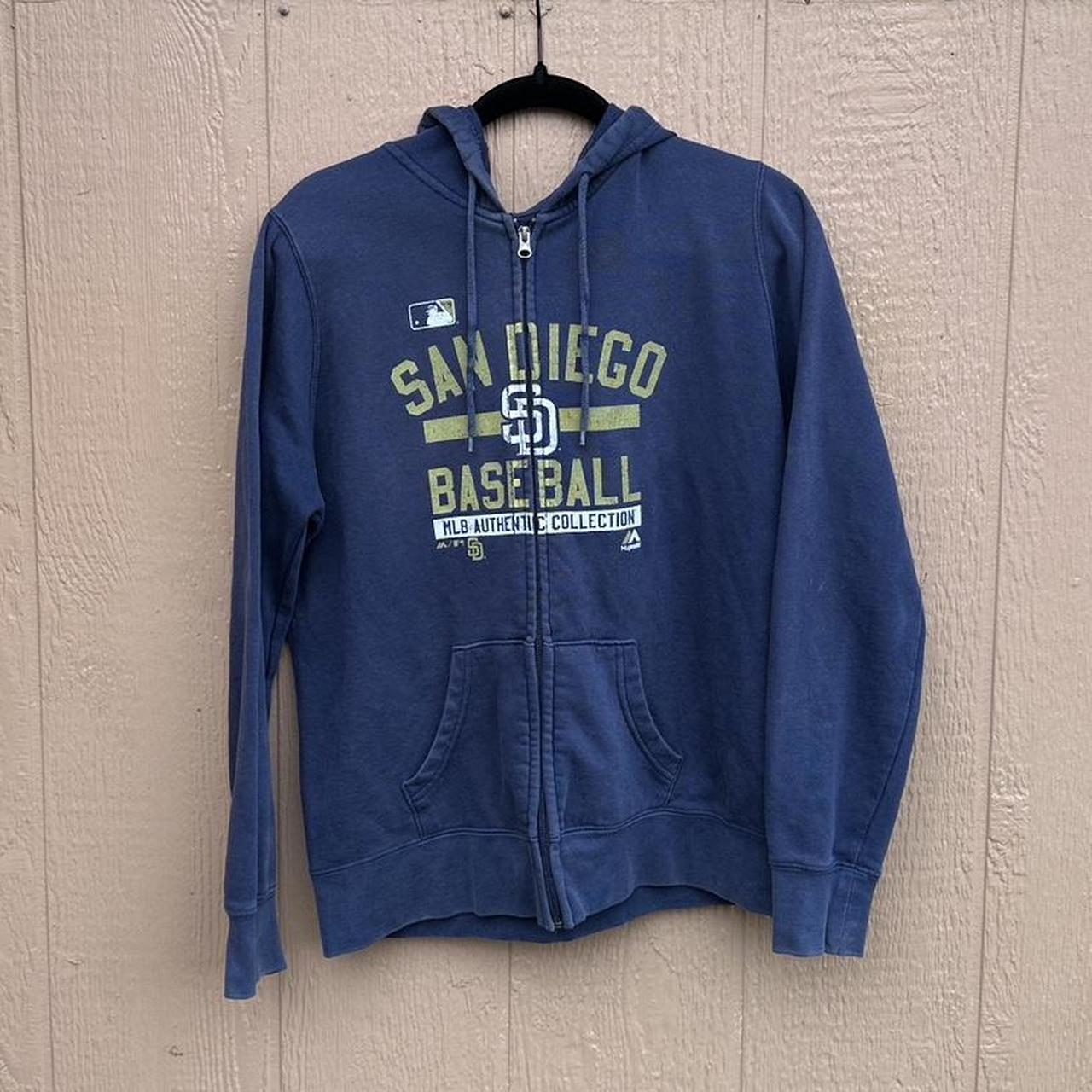 Men's Majestic Navy/White San Diego Padres Authentic Collection On