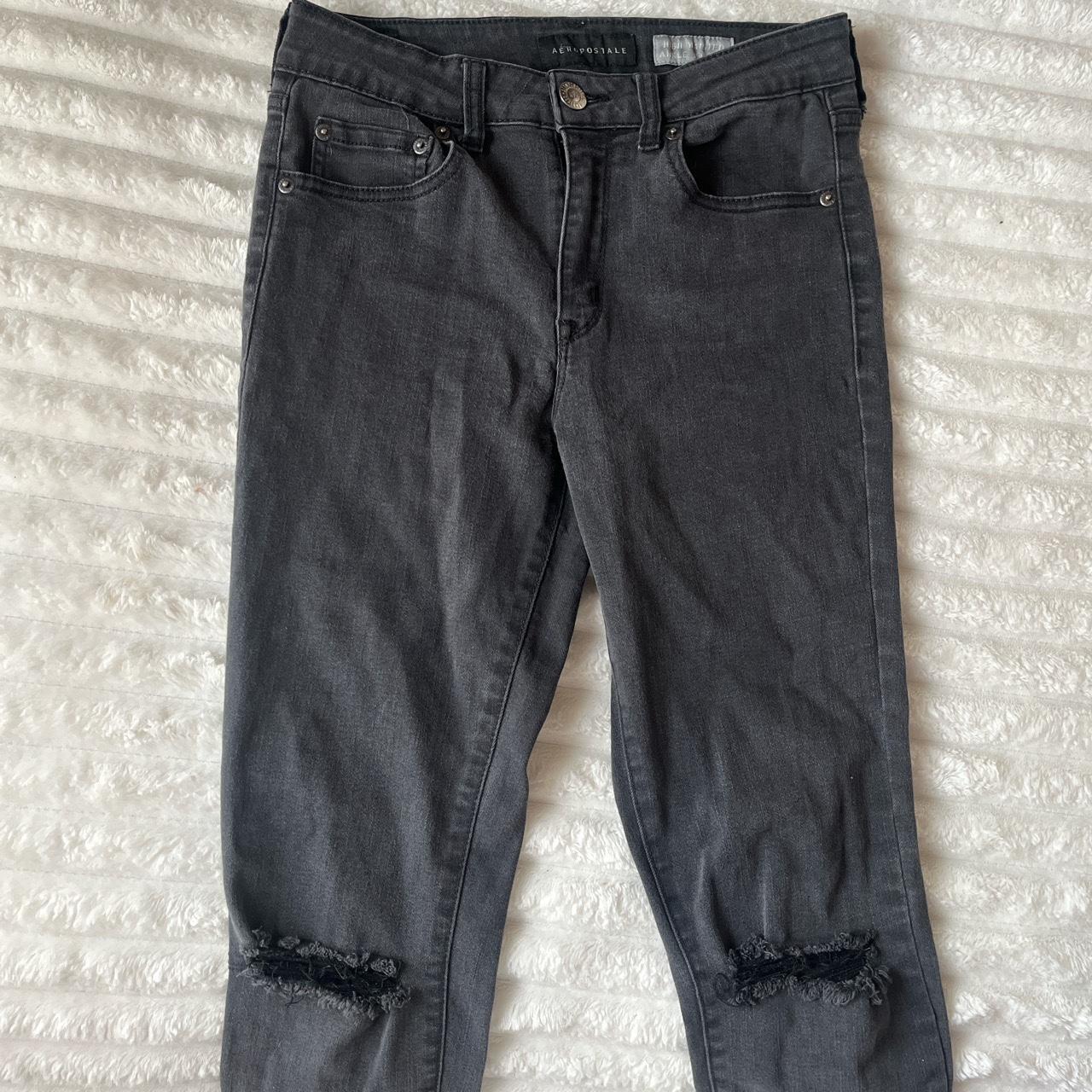 Aéropostale Black High Waist Skinny Jeans Size 4,... - Depop