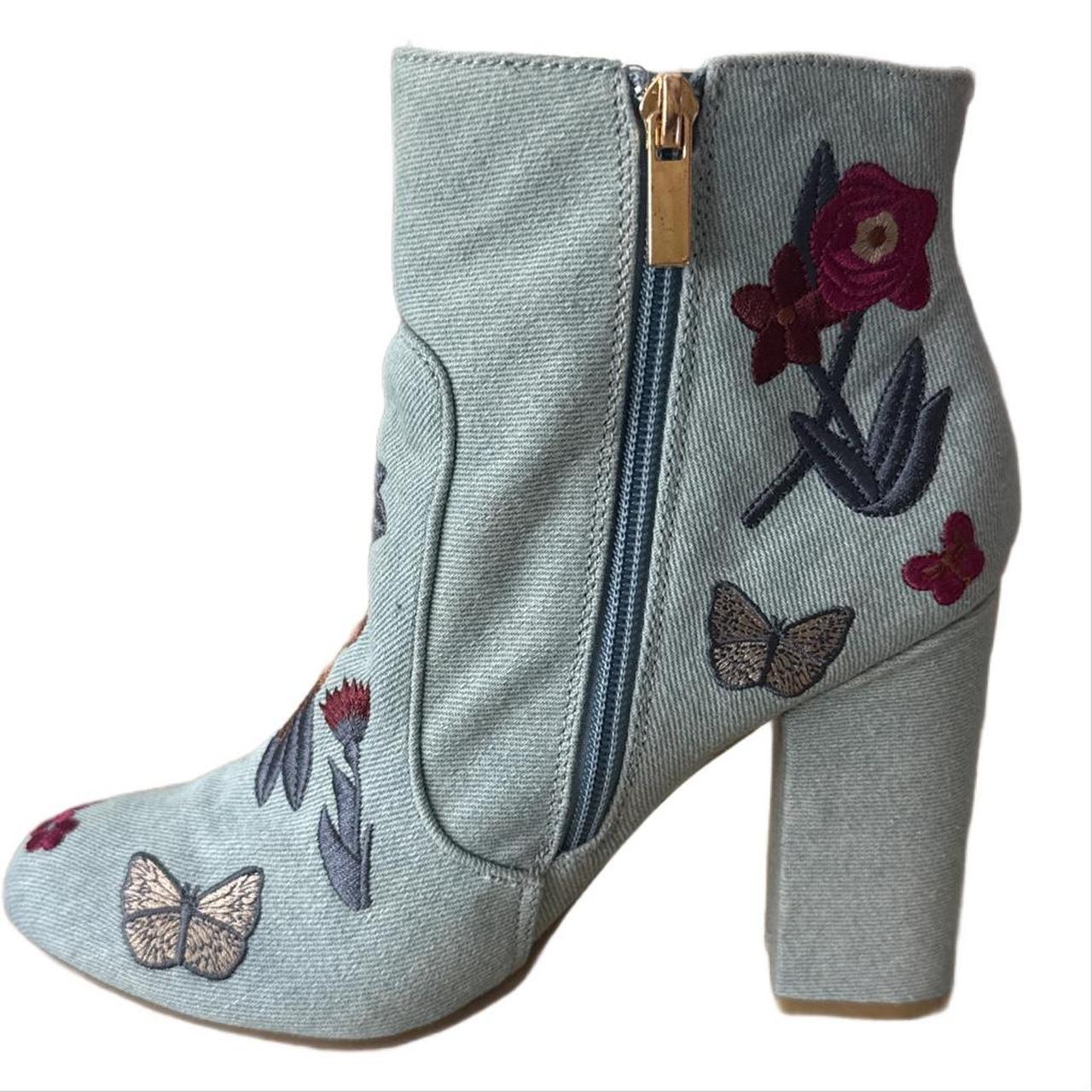 Source Unknown Women's Ankle Boots - Blue/Multi -… - image 3
