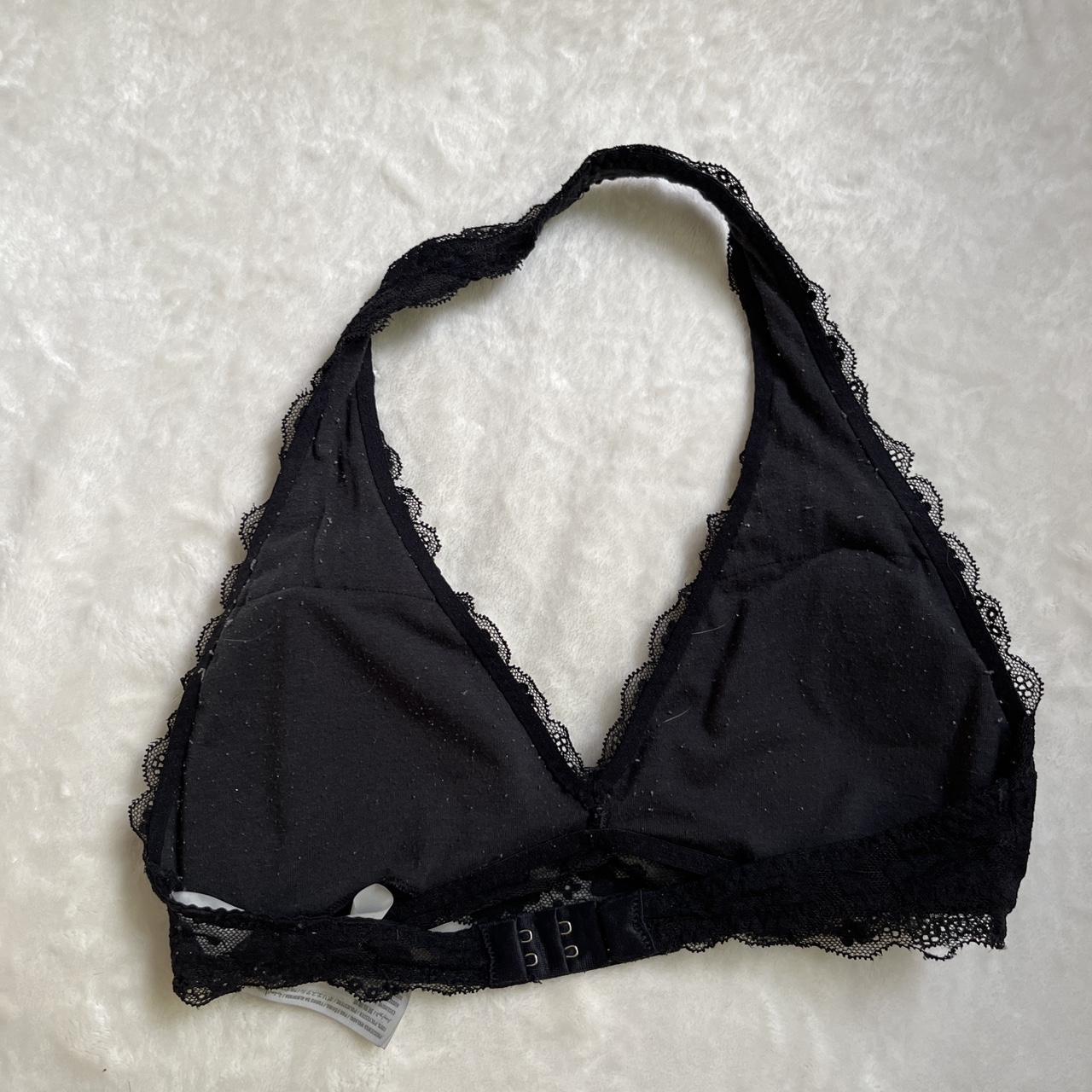 Hollister black pefrect halter bralette