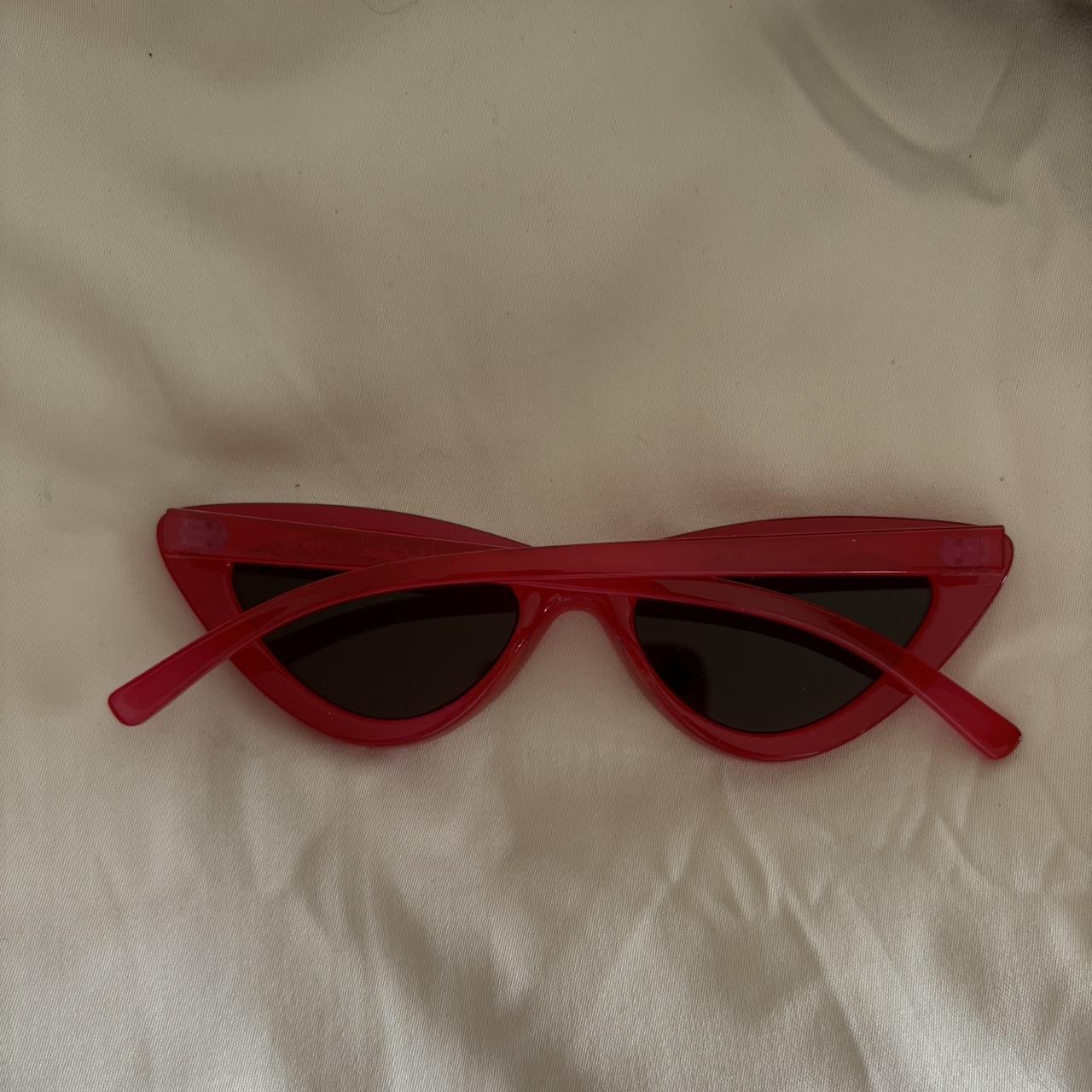 Adam Selman x Le Specs red frame, mirror lens | Depop