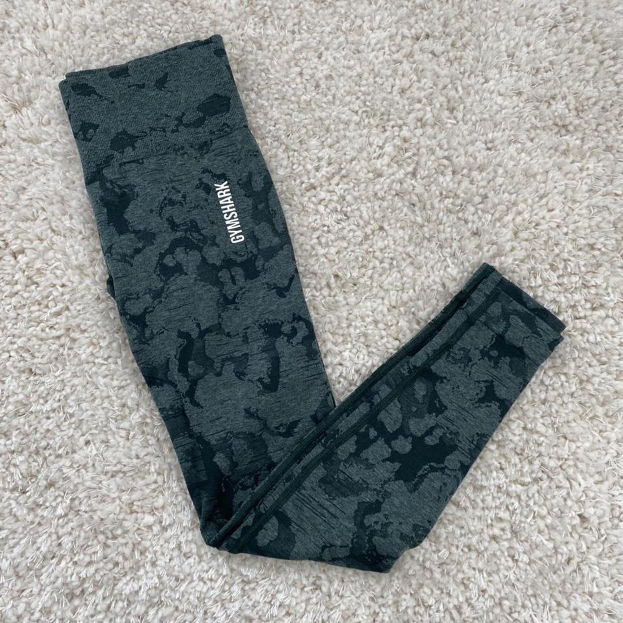 Gymshark leggings , Olive green camo pattern, size