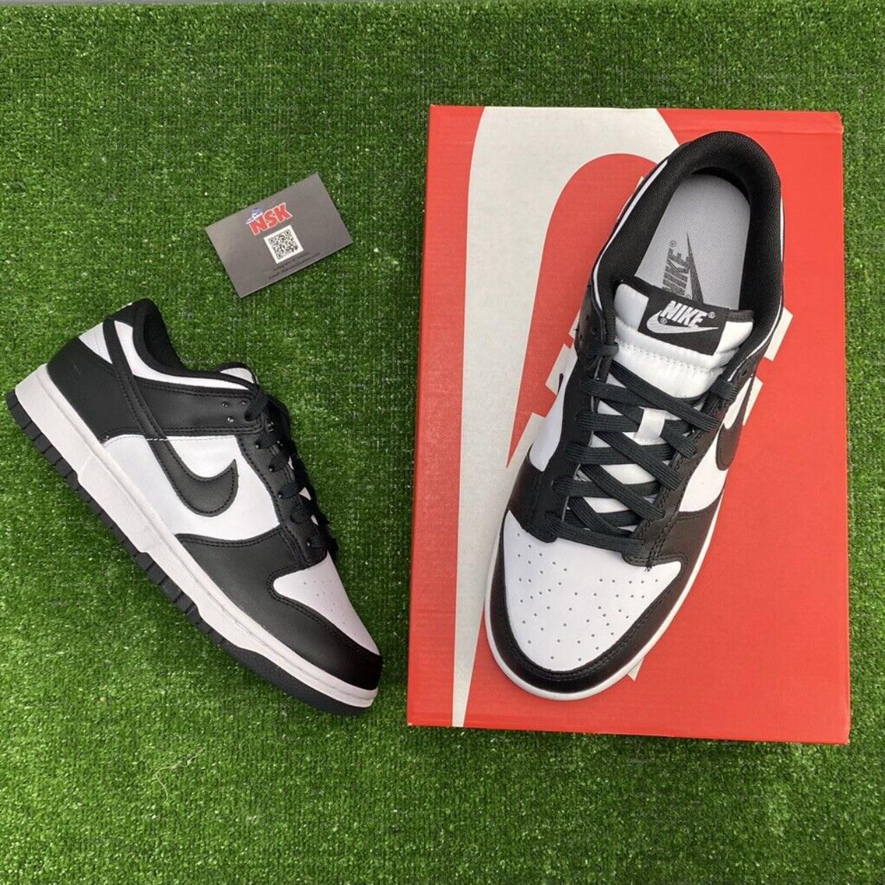 Nike Men's Black and White Trainers Depop