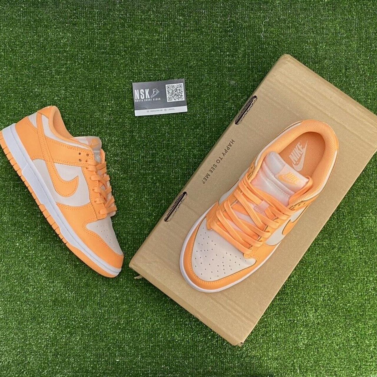 peach nike boots