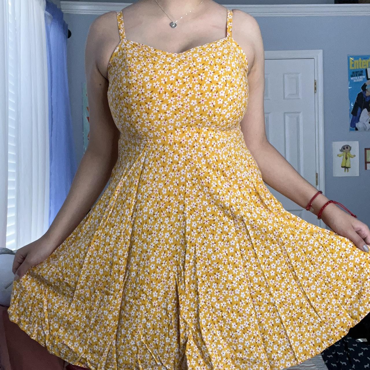 Yellow polka dot dress best sale old navy