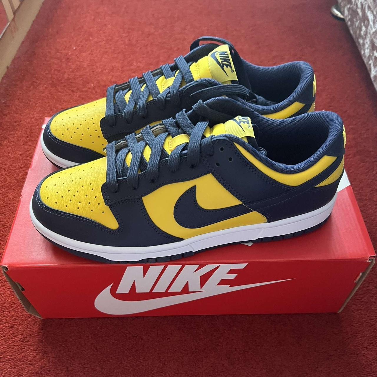 Nike Dunk Low Michigan 2021 🟨🔷🟨 ————————🚨 Deadstock... - Depop