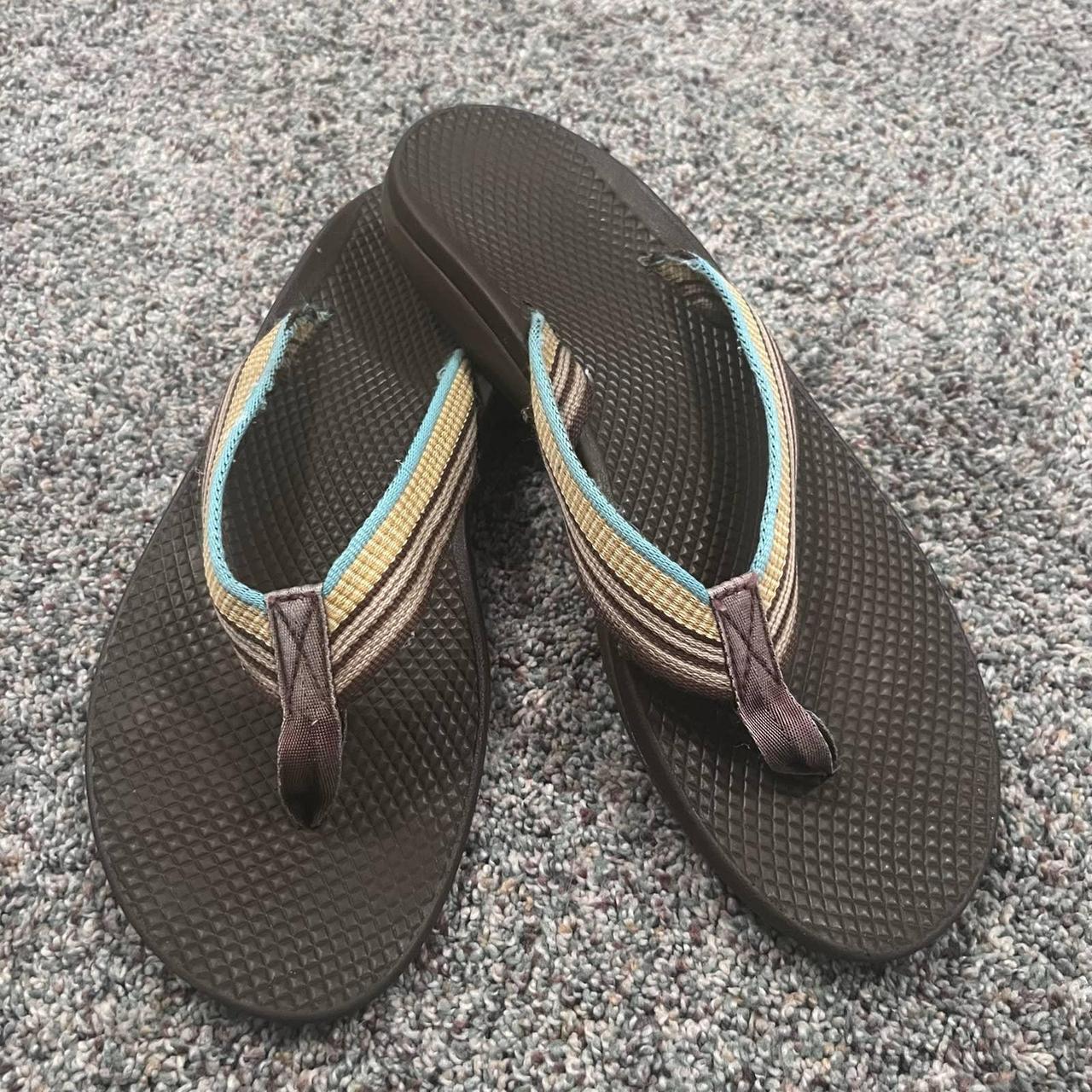 Chaco Thong Sandals Flip Flop in women s Size 10. Depop