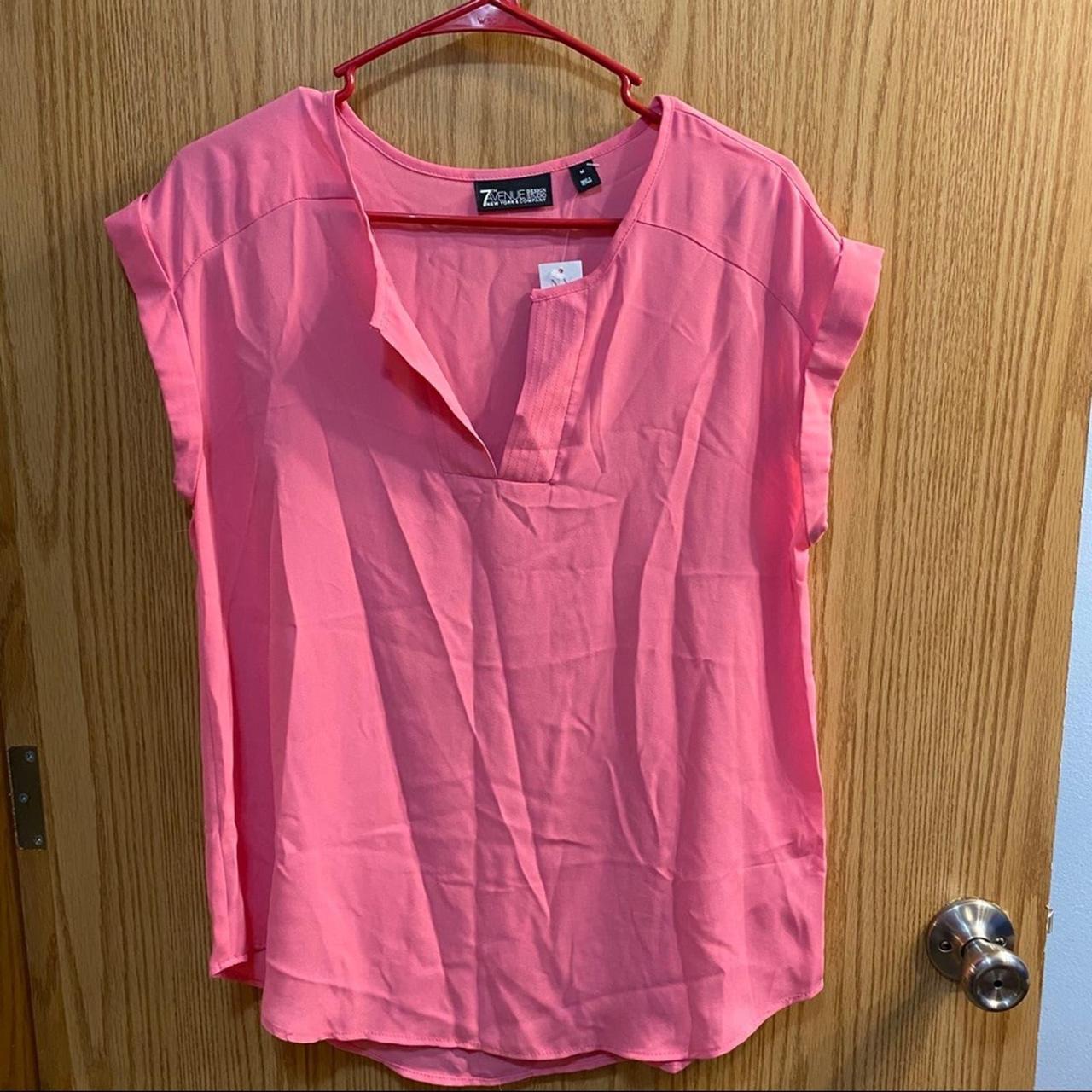 new york and company pink blouse