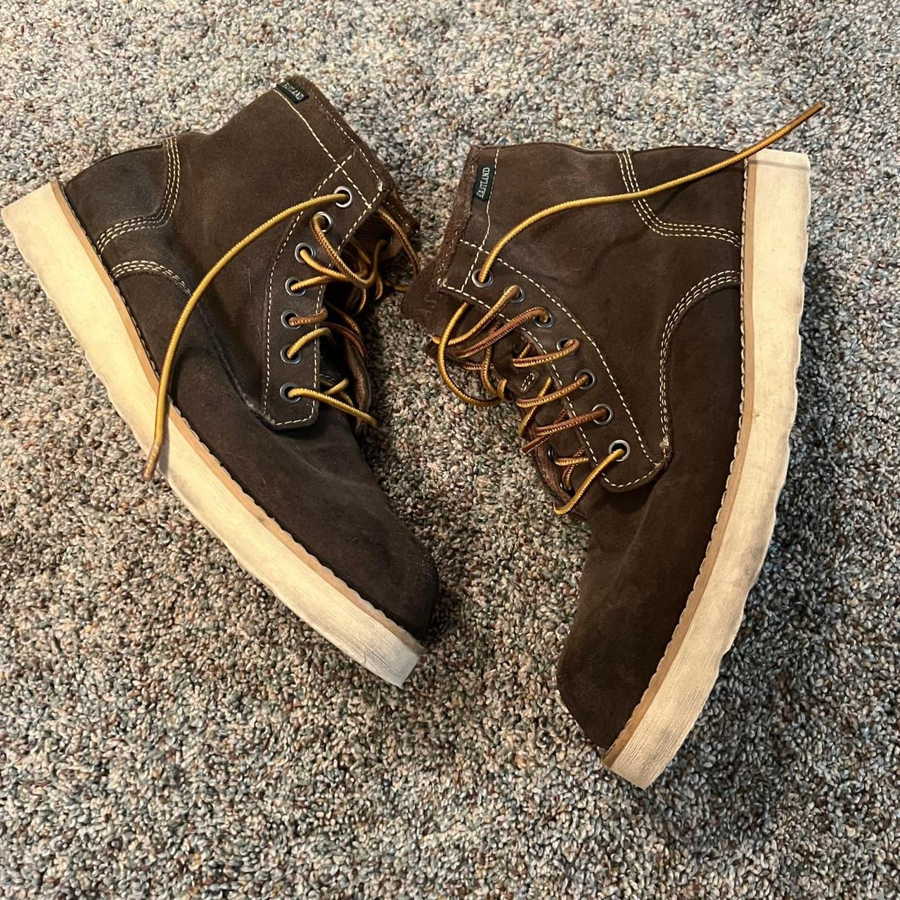 Eastland Barron Brown Suede Boots in Men s Size 8.5 Depop