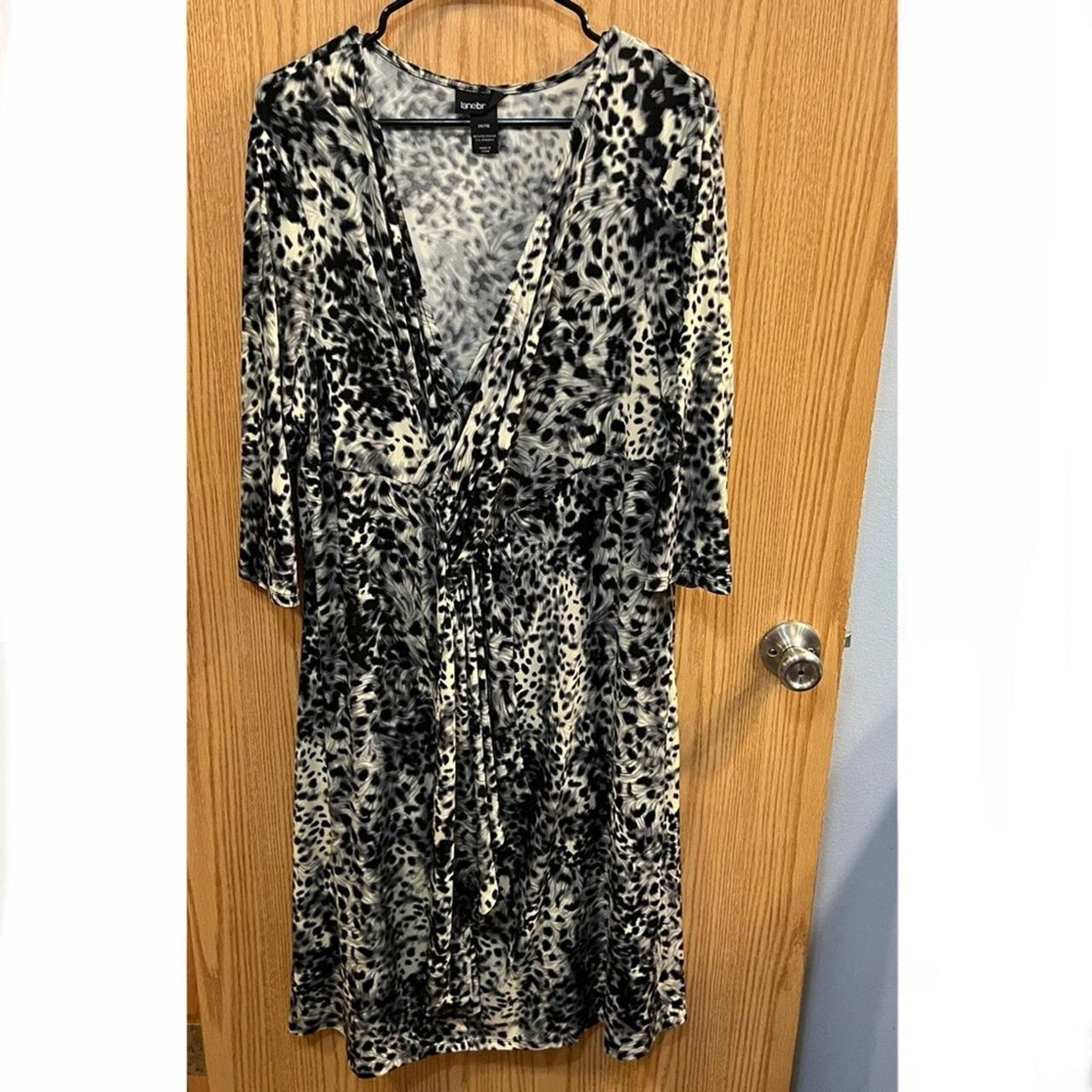 Lane Bryant Animal Print Plunging Neckline Long. Depop