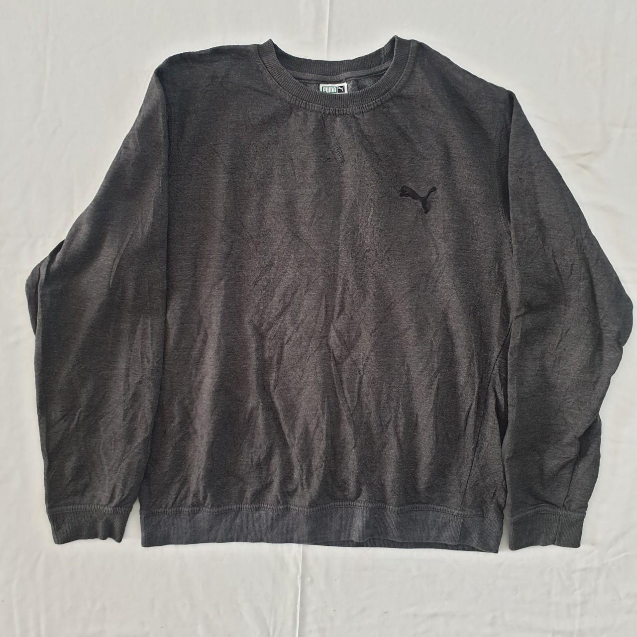 Puma Mens Size XL Vintage Sweatshirt Black Pullover Depop