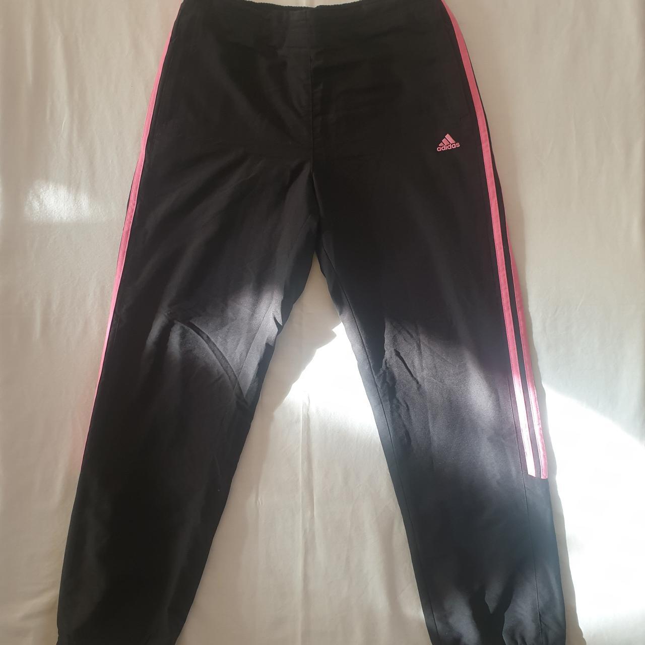 Adidas 3 Stripes Tracksuit Bottoms Womens Black Depop