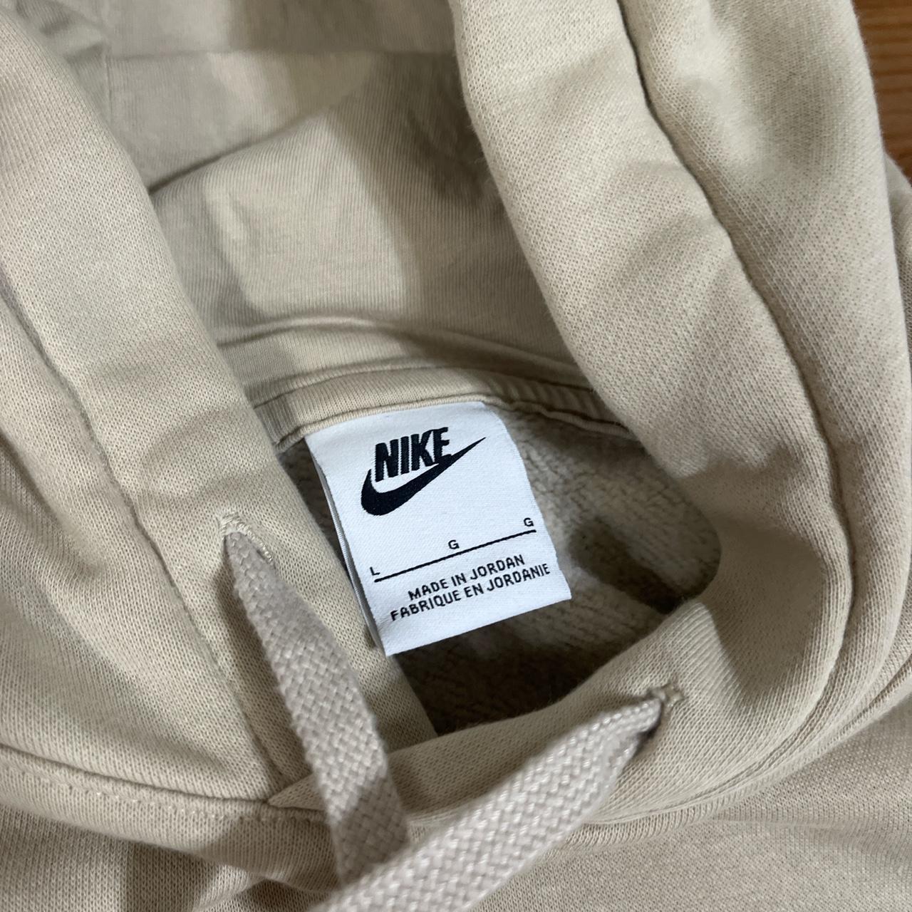 mens cream nike hoodie
