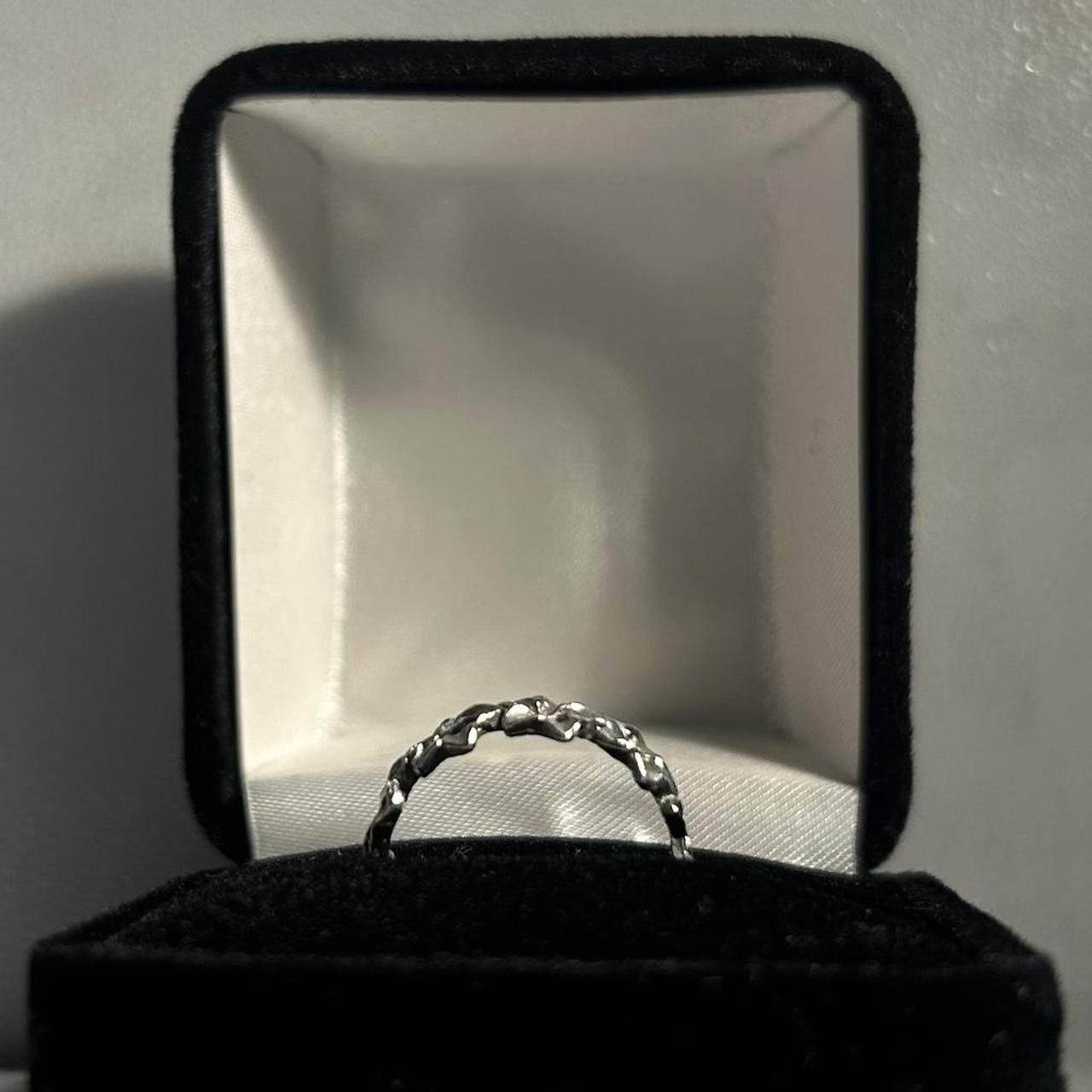 Women's Ring - Silver – Solid 925 flower ring Sta… - image 2