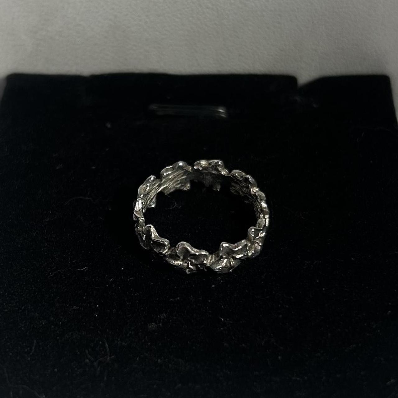 Women's Ring - Silver – Solid 925 flower ring Sta… - image 6