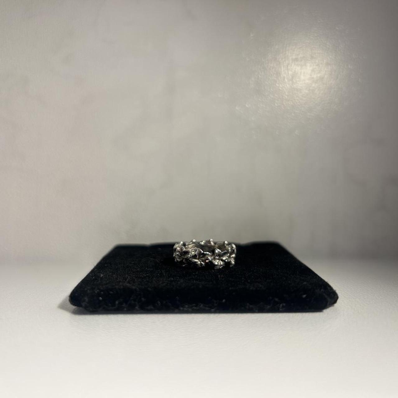 Women's Ring - Silver – Solid 925 flower ring Sta… - image 8