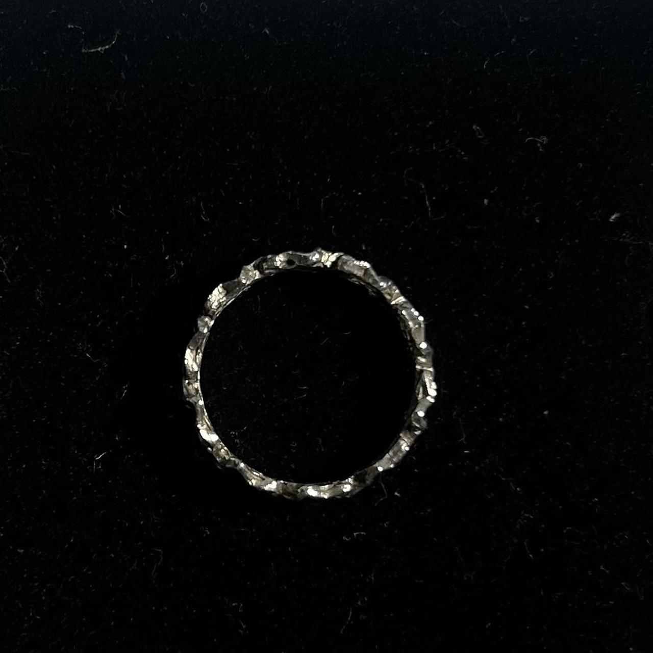 Women's Ring - Silver – Solid 925 flower ring Sta… - image 5