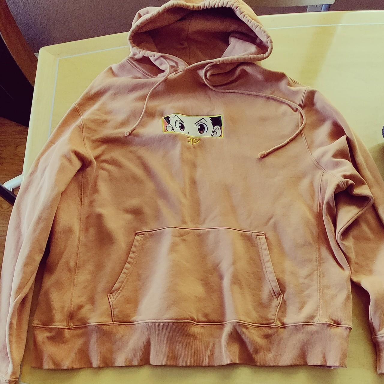 Hype Men's Orange and Cream Hoodie