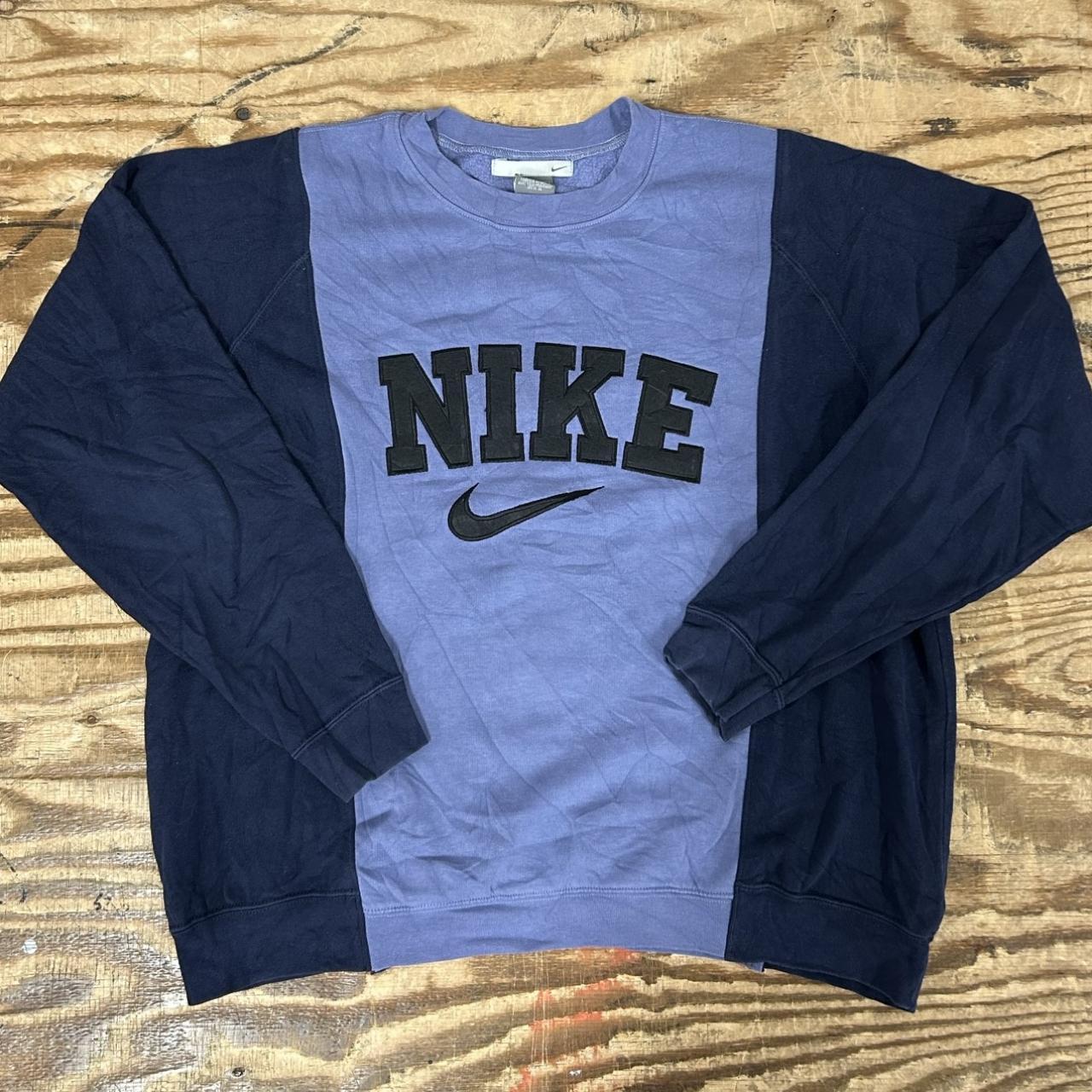 Vintage nike embroidered cheap spell out sweatshir