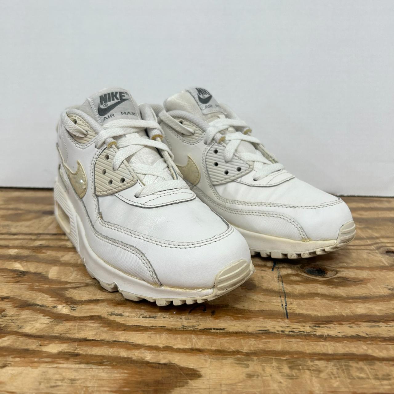 Nike Air Max 90s Trainers Shoes White Womens Good. Depop