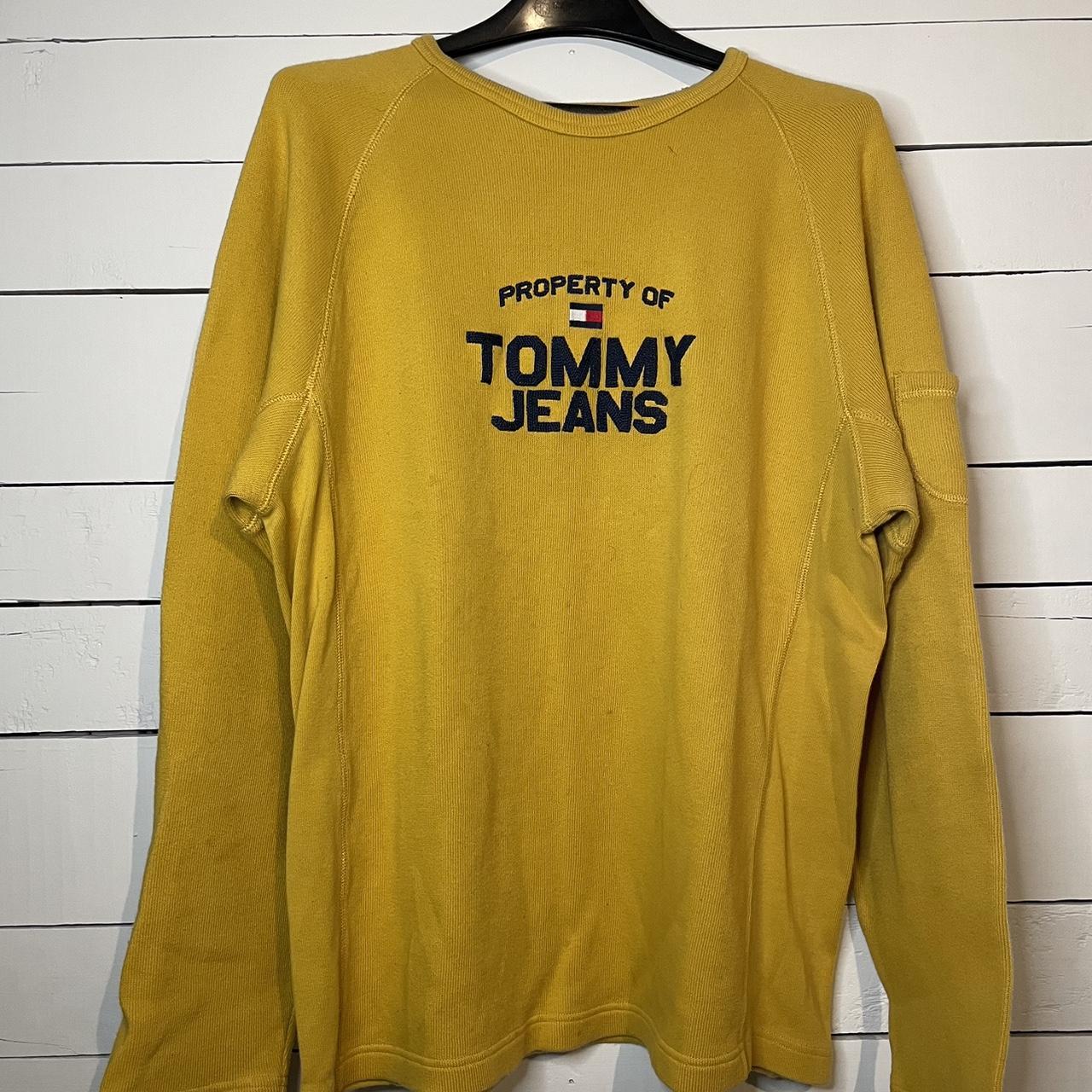 Tommy Hilfiger Men's Yellow Jumper | Depop