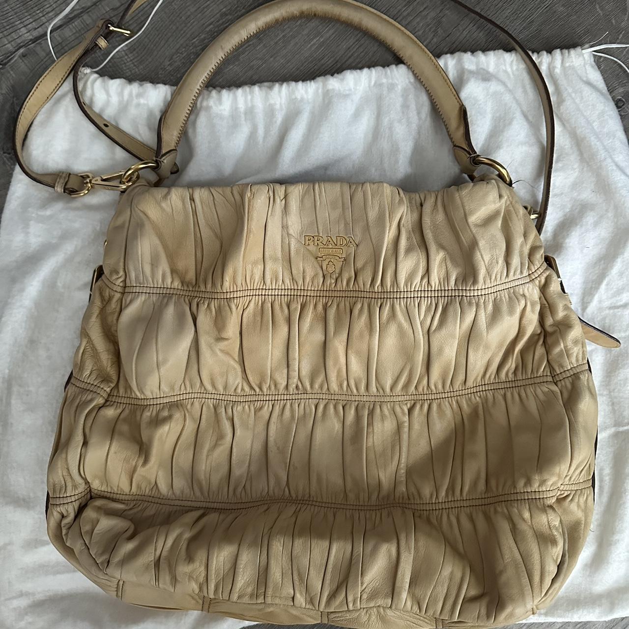 Prada clearance ruched bag