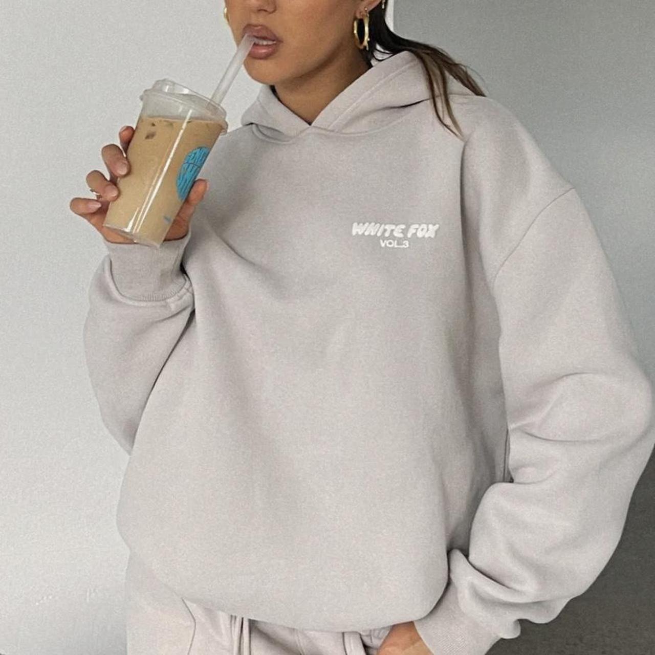 White Fox | Hoodie | Colour: Moon | Worn only a few... - Depop