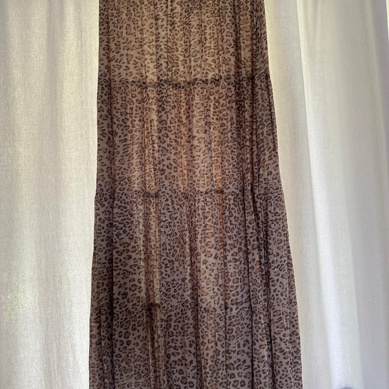 Spell The Gypsy Frankie Peasant Skirt Cheetah Size