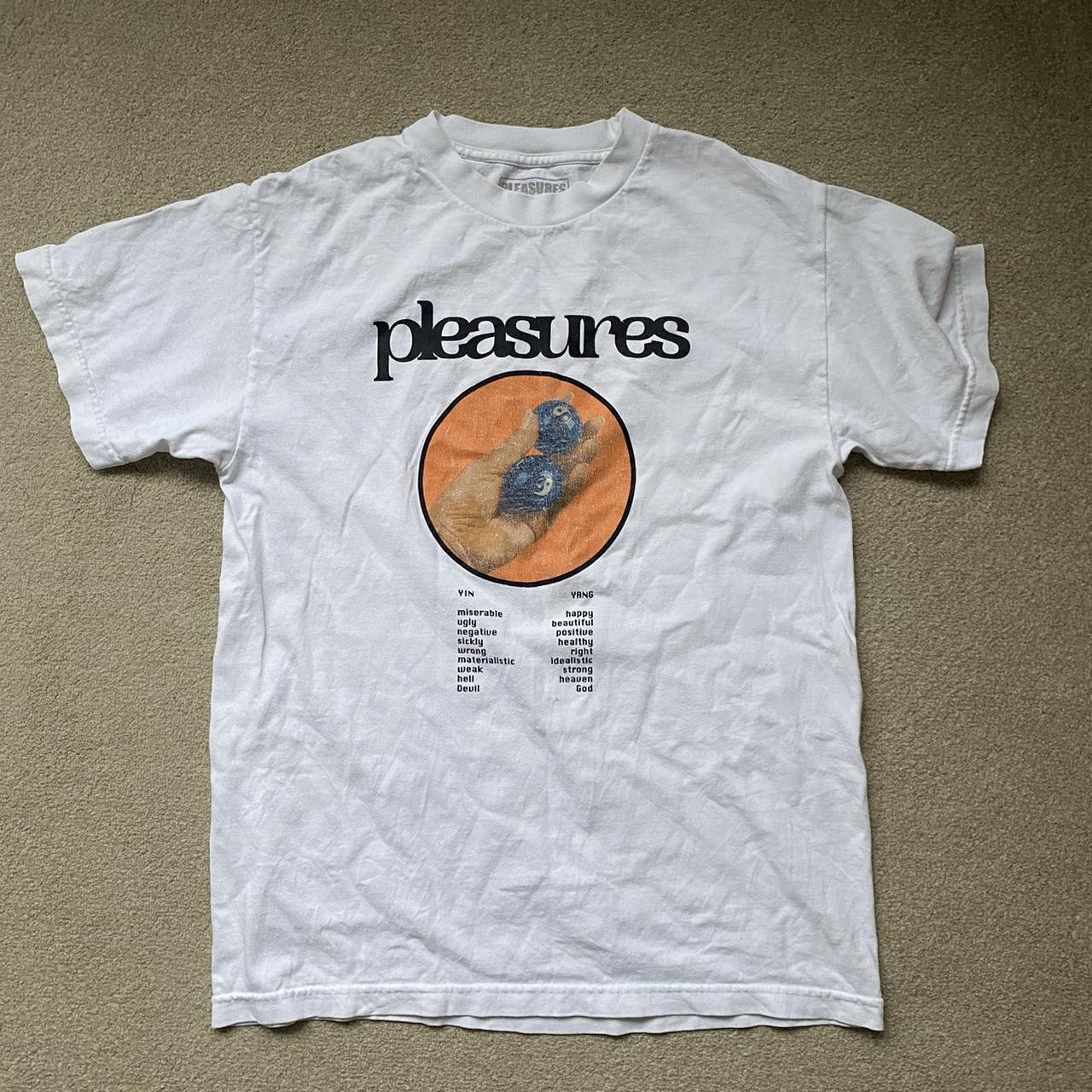 Pleasures tshirt Ying and yang graphic Good condition - Depop