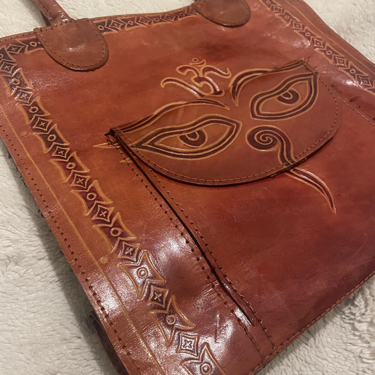 VTG 1970s Boho Leather offers Purse