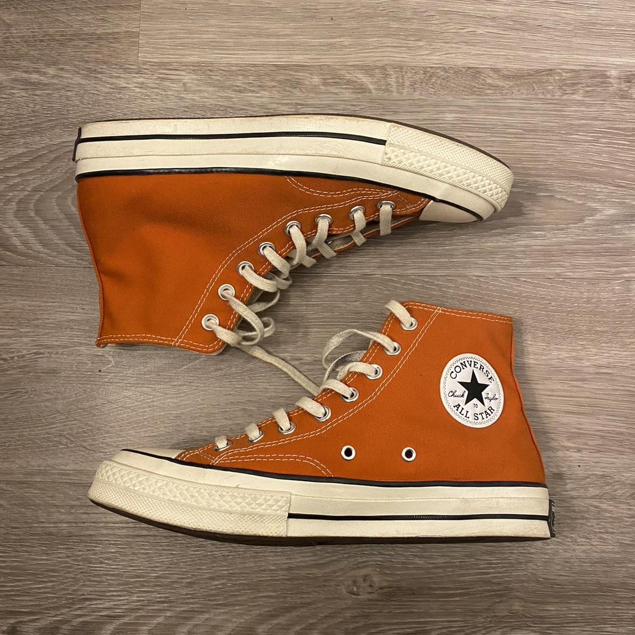 Orange sale converse trainers