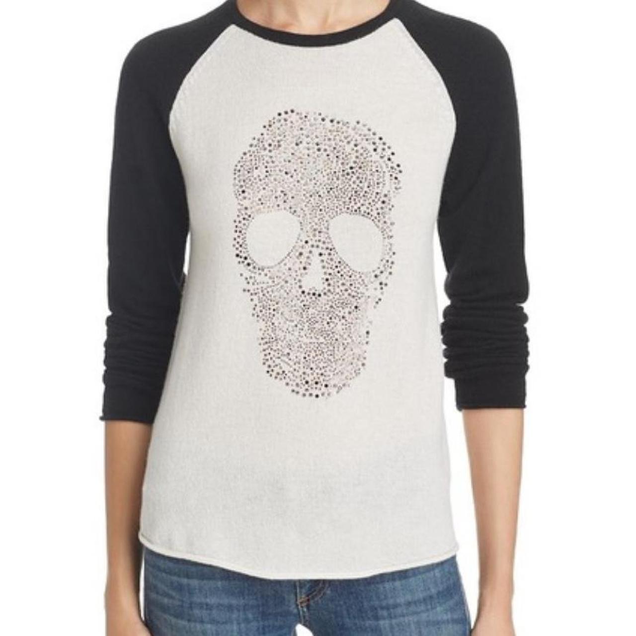 Aqua cashmere skull sweater hotsell