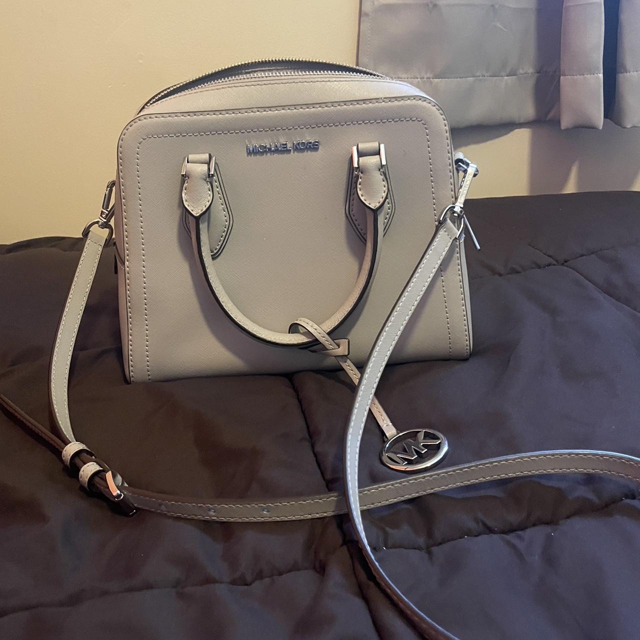 Gray/Silver Michael Kors Bag #michaelkors #mk #purse - Depop