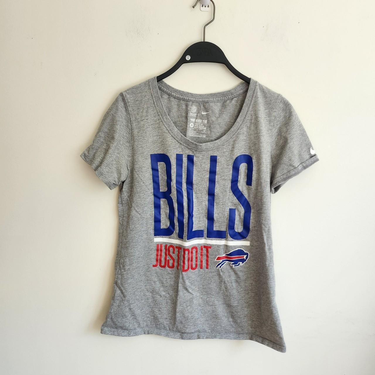 Nike Buffalo Bills Women's M Gray T-Shirt Size - Depop