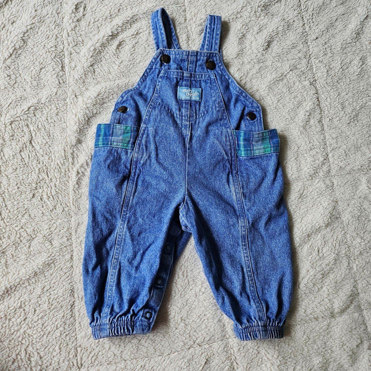 OshKosh B'Gosh Vintage Vestbak Denim shops Overalls Size 12M