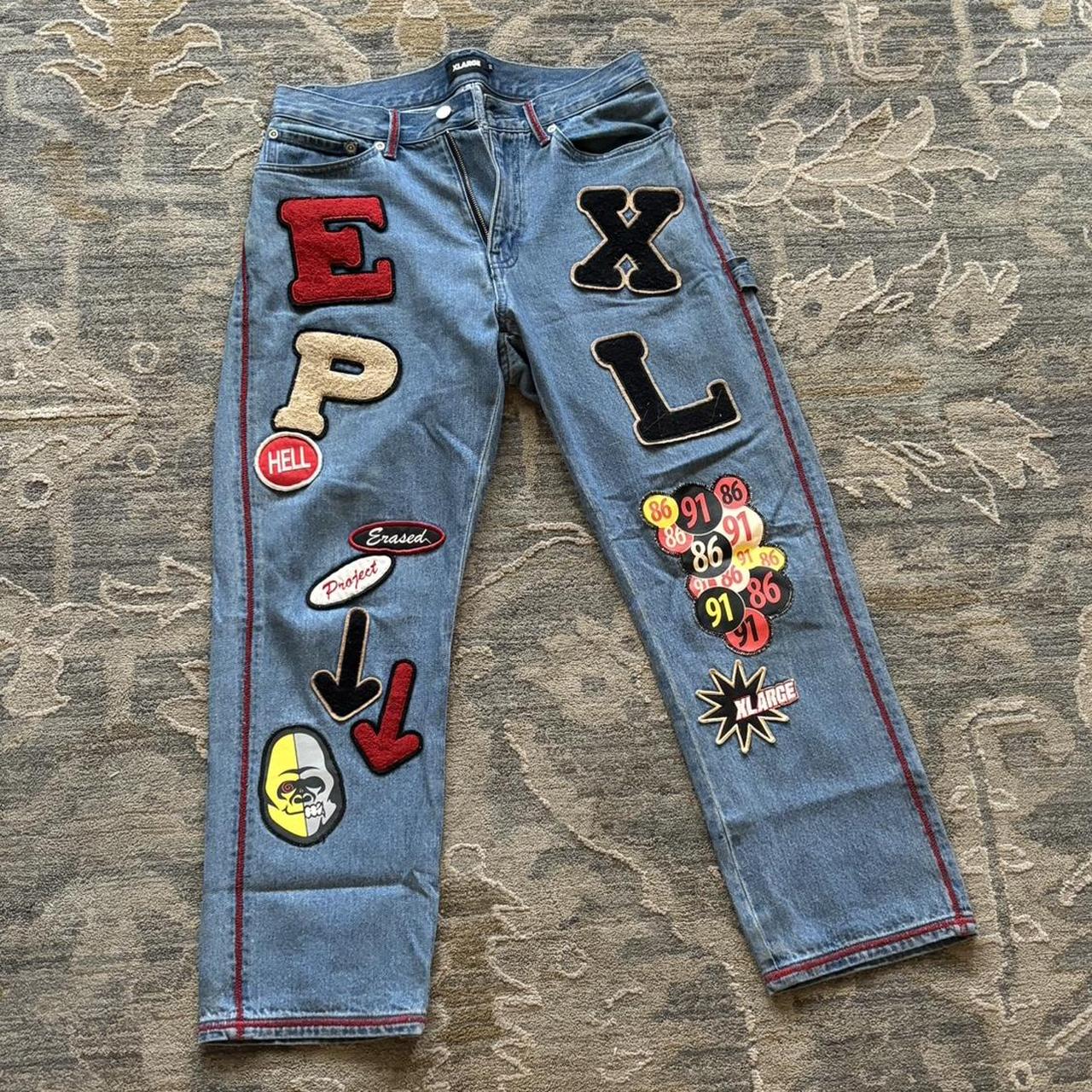 Erased Project x XLARGE collab jeans from a couple | Depop