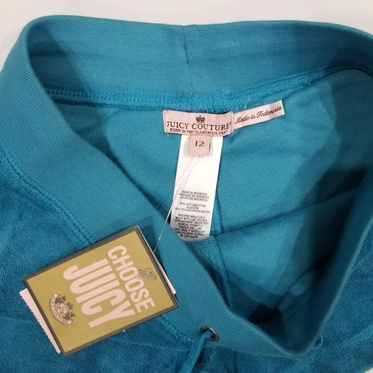 Juicy couture tracksuit shorts TURQUOISE TEAL... - Depop