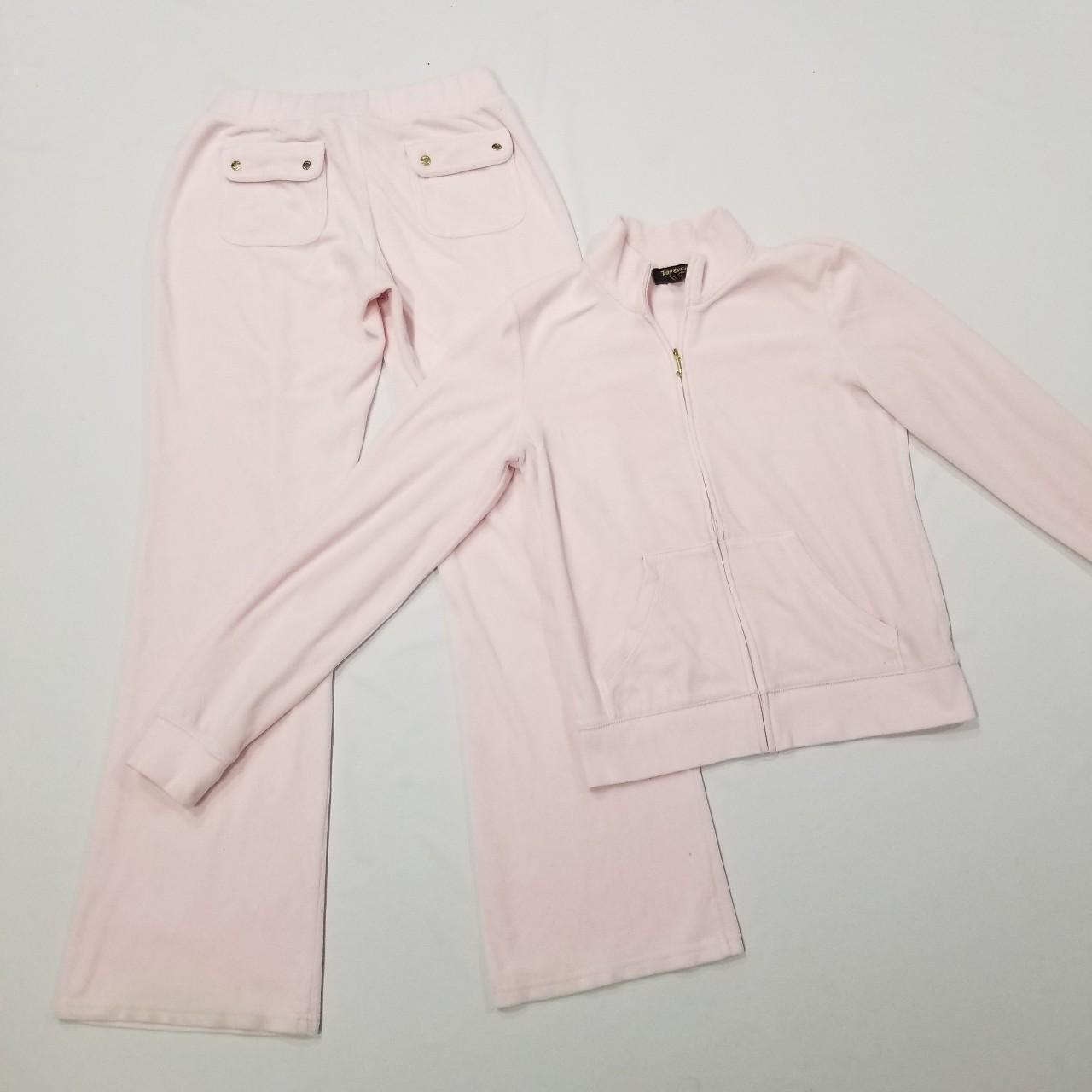 Baby pink Juicy couture tracksuit velour matching... - Depop