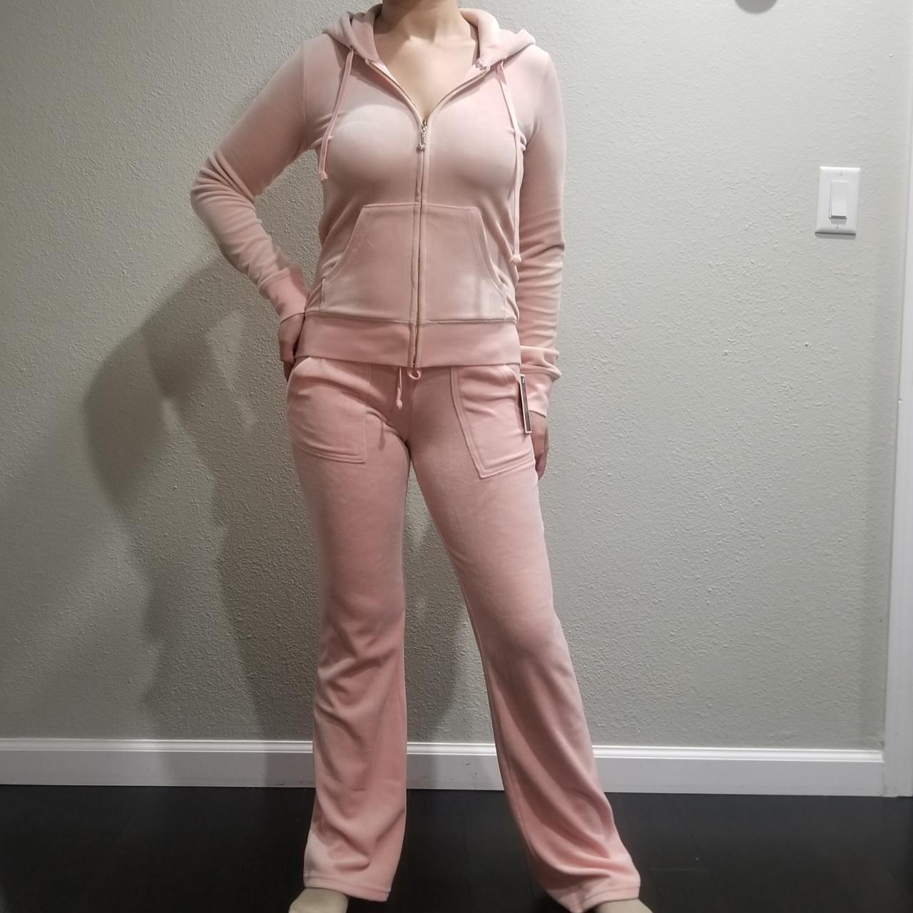 Velour JUICY COUTURE tracksuit set Size small - Depop