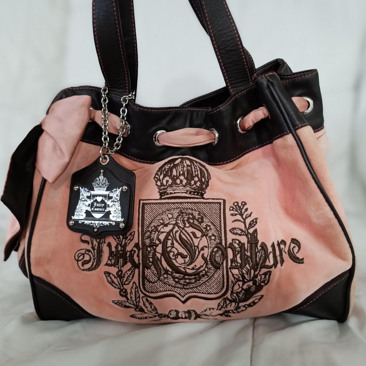 Pink Juicy Couture Daydreamer Bag Purse Velour Depop