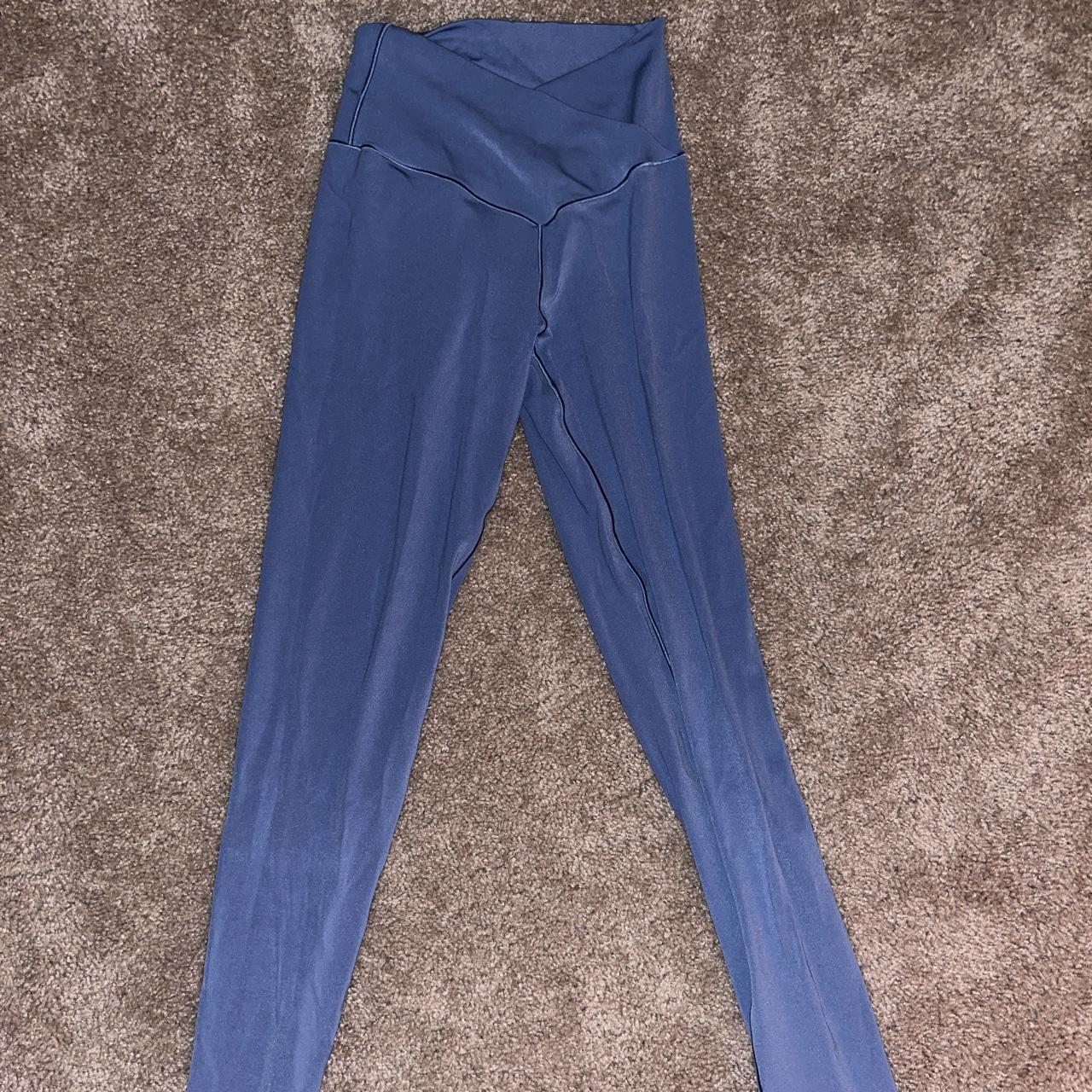 Blue Aerie Crossover Leggings In perfect condition I... Depop