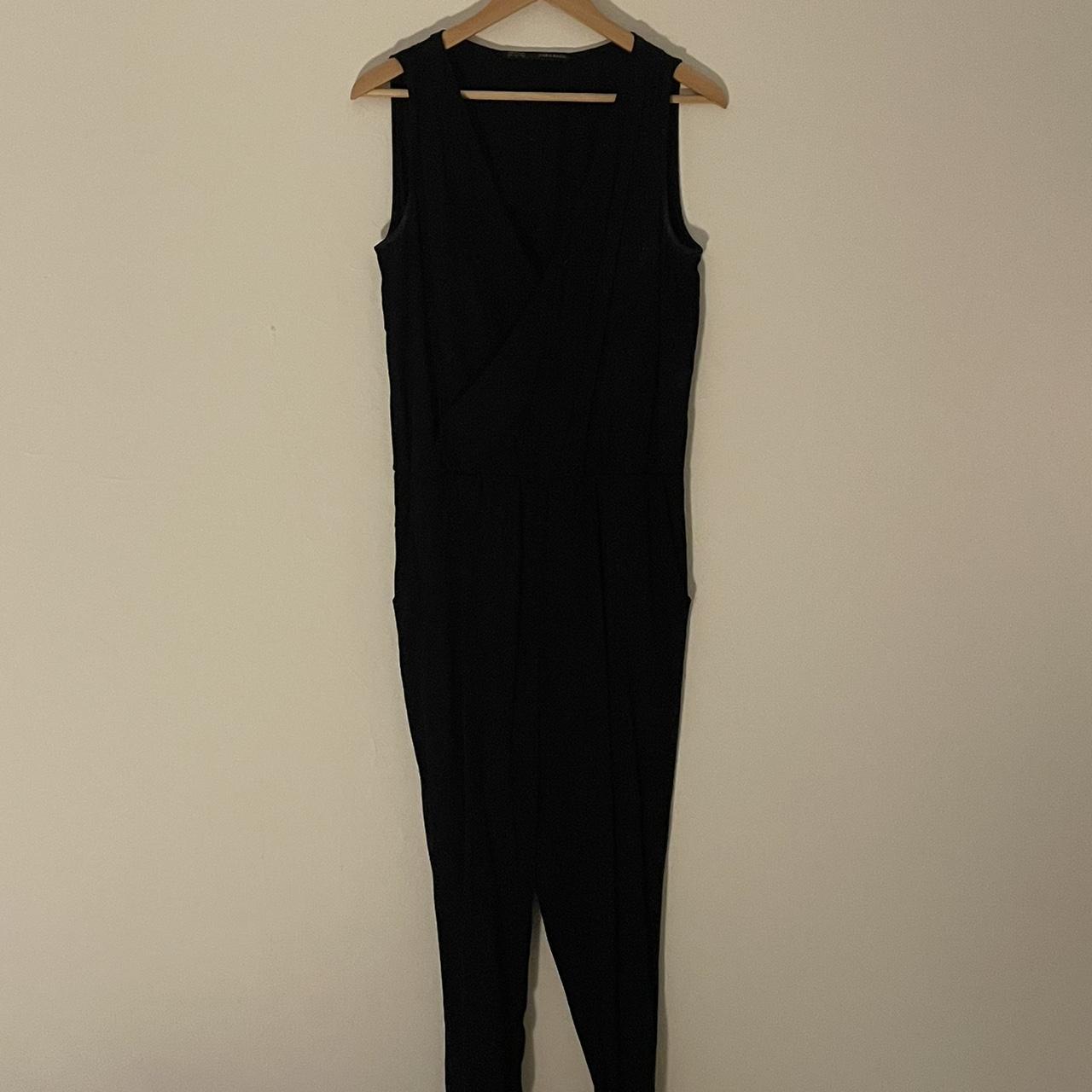 Zara Black Women’s Jumpsuit Size Small - Fits... - Depop