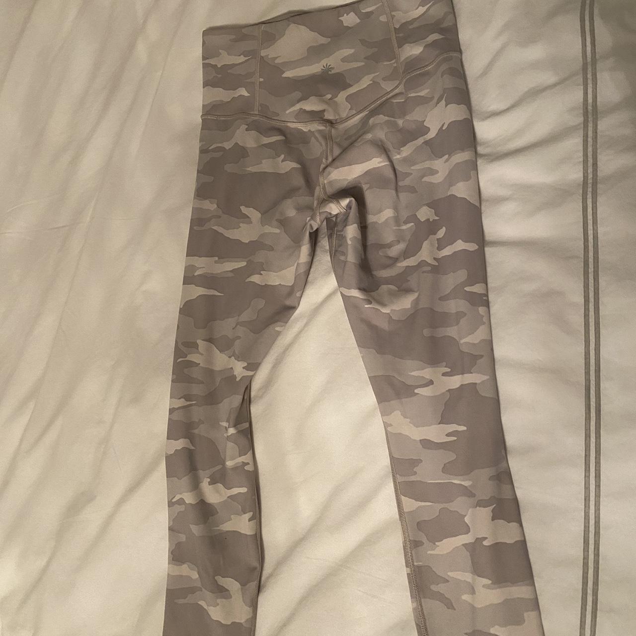 Grey camo athleta leggings Small hole/seam tear in - Depop