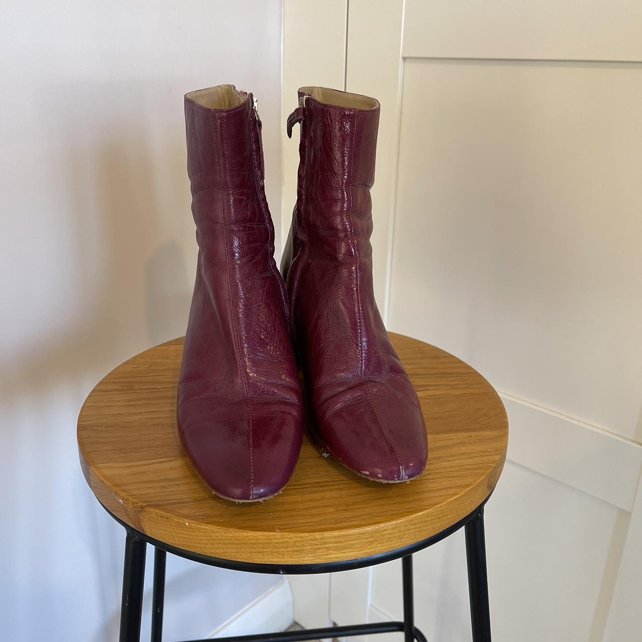 Zara hot sale purple boots