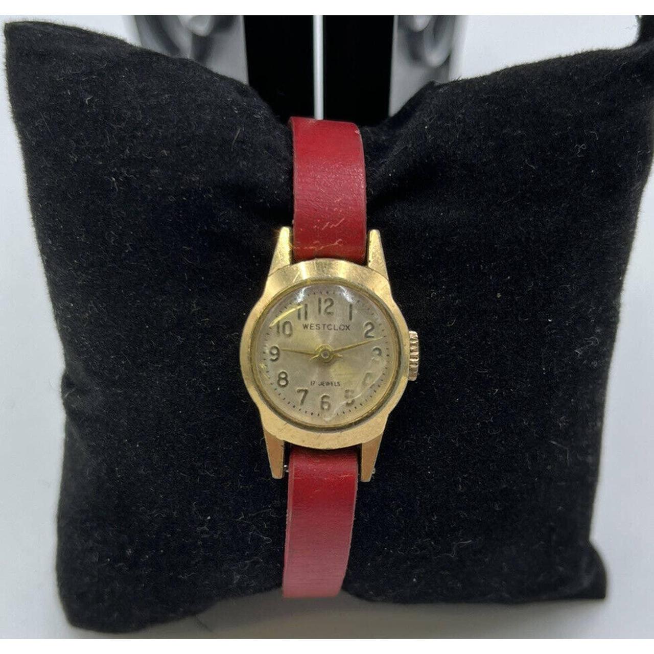 Vintage Westclox winding ladies watch Red Band UNIQUE.. Depop