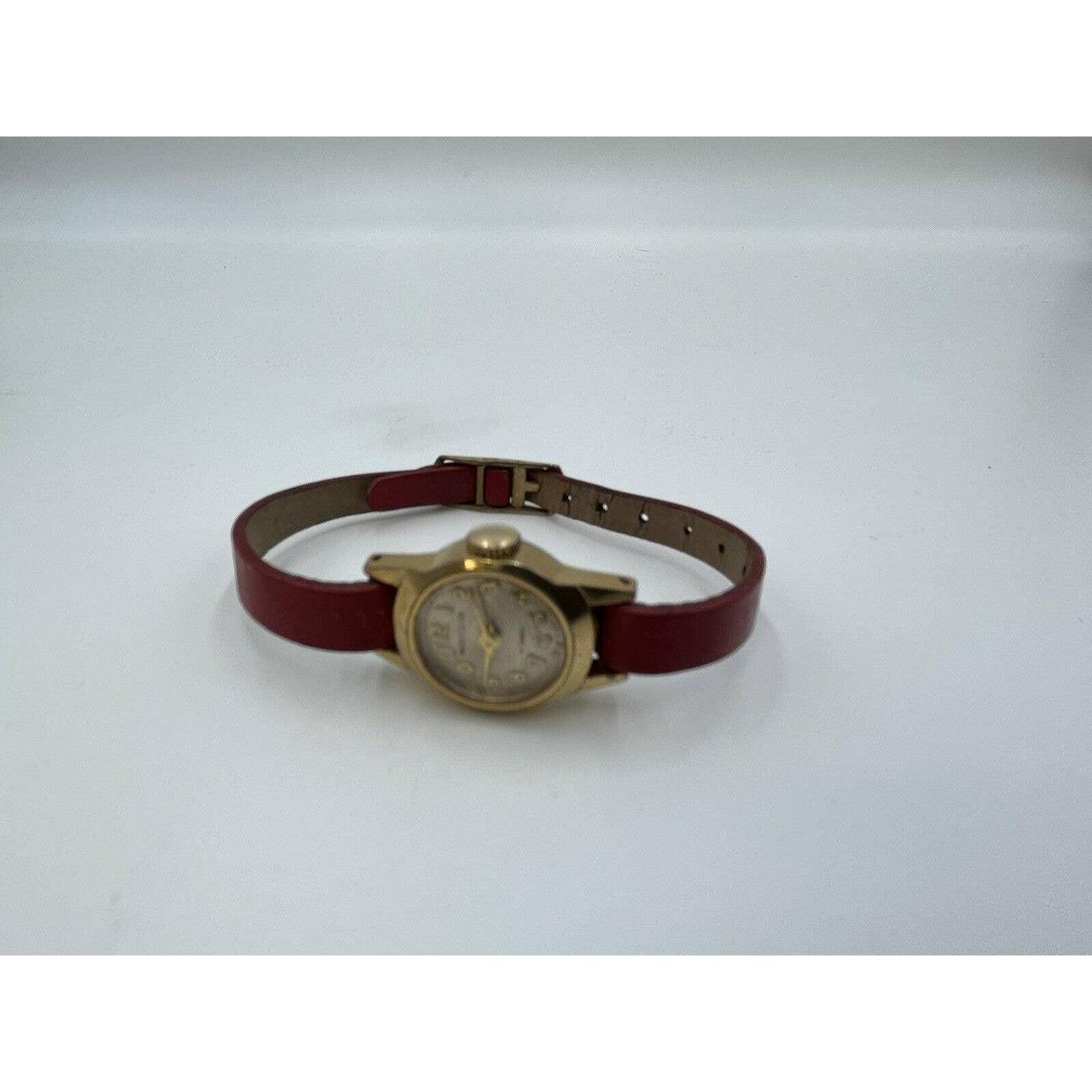Vintage Westclox winding ladies watch Red Band UNIQUE.. Depop