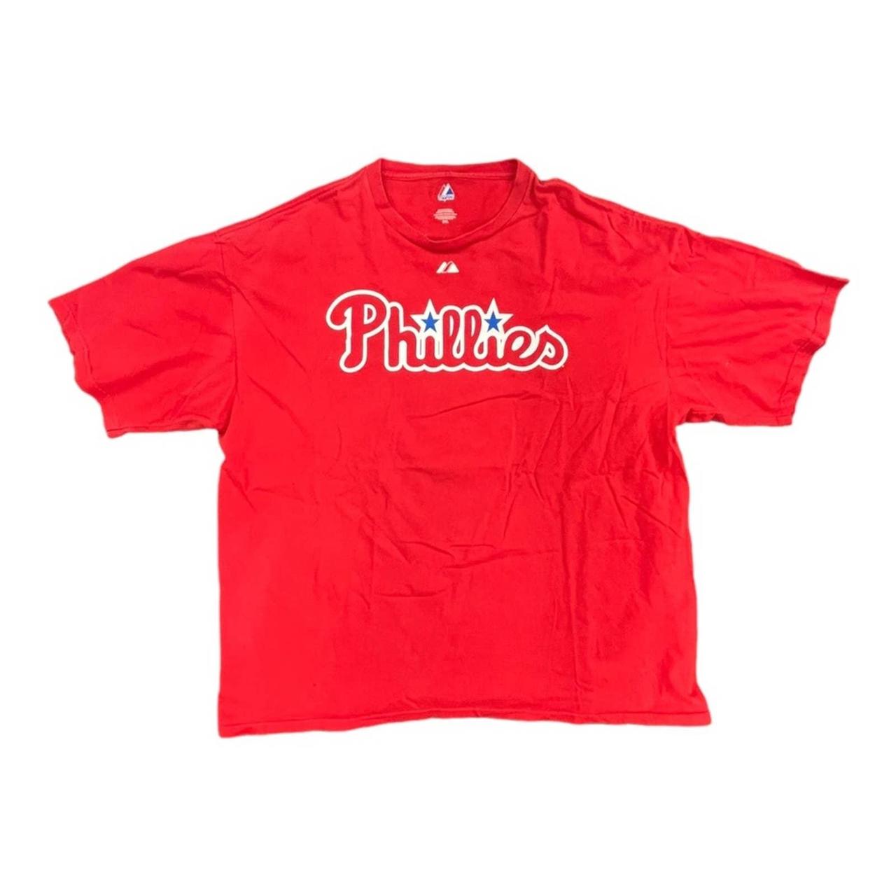 Y2K Philadelphia Phillies Ryan Howard jersey T-shirt - Depop