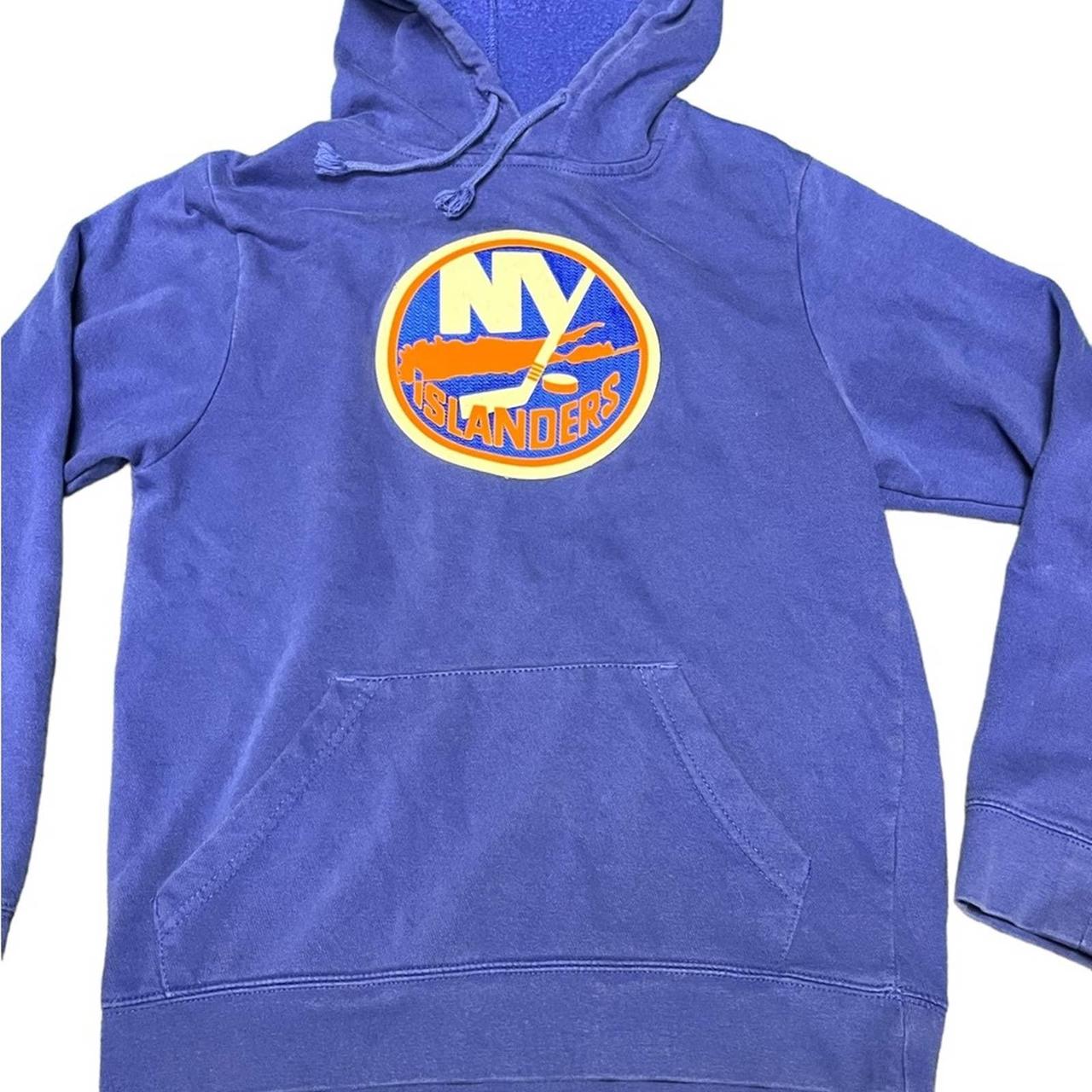 Vintage Majestic New York Islanders sweatshirt in - Depop
