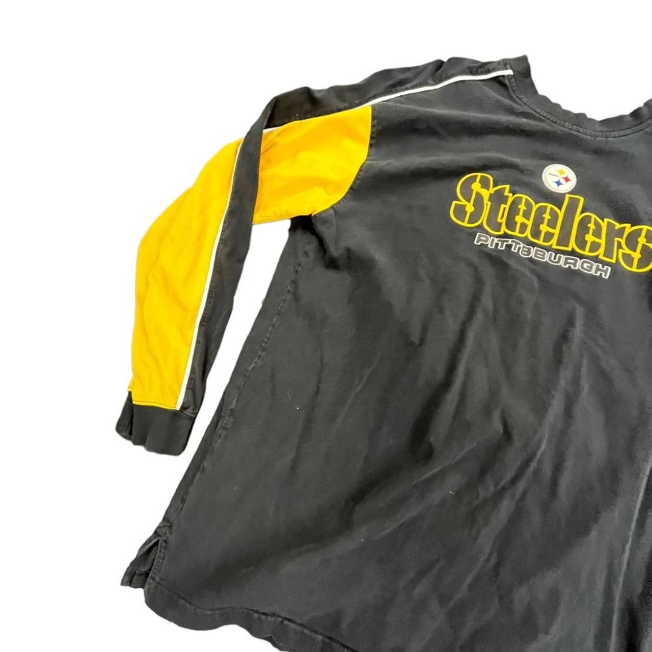 Pittsburgh Steelers Y2K Zip Up Hoodie Men's XL NFL Apparel Yellow